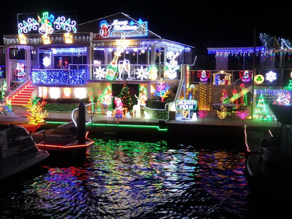 Mandurah’s wonderful Canal Christmas lights at Halls Head