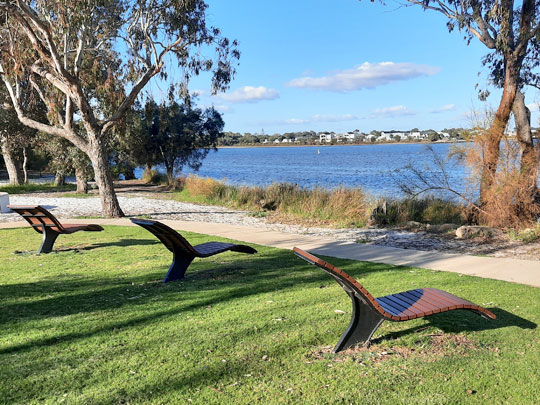Osprey Waters Foreshore Reserve, Erskine includes kids adventure playground