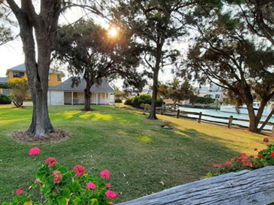 Halls Head Cottage seen on our favourite Western Foreshore walk from Port Sails Canal Villa, Mandurah holiday rental